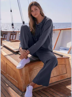 Pantalon détente large pantalon molletonné avec nervures sur l'avant de la jambe