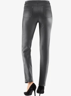 Pantalon effet enduit coupe féminine