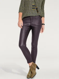 Pantalon effet ventre plat coupe skinny tendance