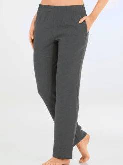 Pantalon en flanelle taille élastique