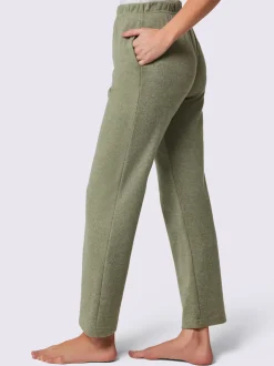Pantalon en flanelle taille élastique