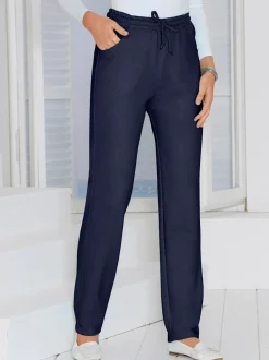 Pantalon en jersey à ceinture élastique et poches latérales sportswear