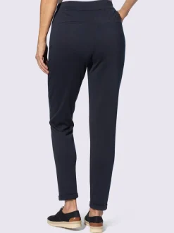 Pantalon en jersey revers des jambes fixe