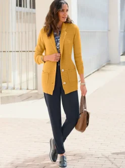 Pantalon en jersey revers des jambes fixe