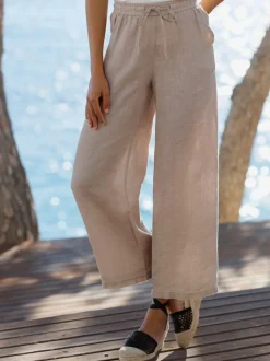 Pantalon en lin pur lin