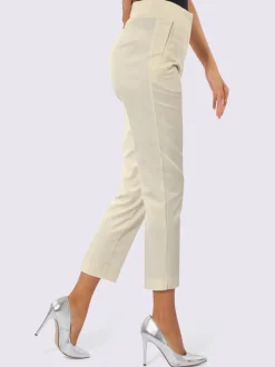 Pantalon en mélange de lyocell nervures décoratives