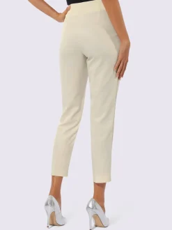 Pantalon en mélange de lyocell nervures décoratives