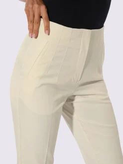 Pantalon en mélange de lyocell nervures décoratives