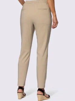 Pantalon en polyester recyclé à ceinture lisse et poches latérales