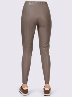 Pantalon en synthétique imitation cuir souple