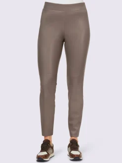 Pantalon en synthétique imitation cuir souple