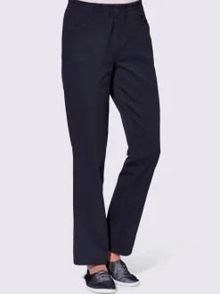 Pantalon estival à ceinture élastique et poches