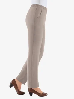 Pantalon estival femme coupe droite et respirant et thermorégulateur