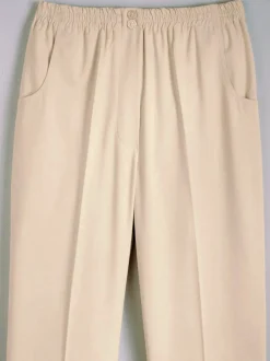 Pantalon estival femme coupe droite et respirant et thermorégulateur