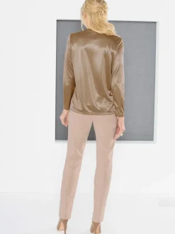 Pantalon femme ceinture élastique