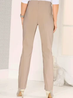 Pantalon femme ceinture élastique