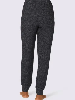 Pantalon femme effet tricot coupe décontractée