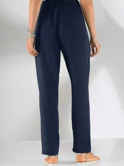 Pantalon femme fluide taille élastique