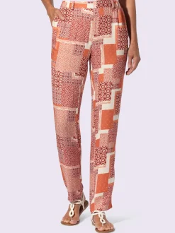 Pantalon imprimé viscose douce et fluide