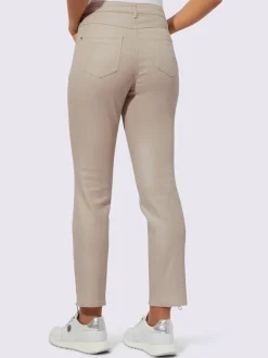 Pantalon jean à 5 poches en coton extensible