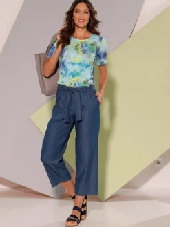 Pantalon large ceinture amovible