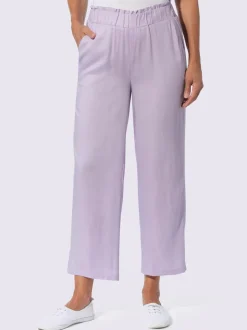 Pantalon large ceinture élastique
