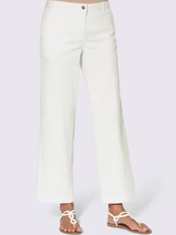 Pantalon large en coton et coupe ample
