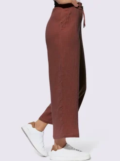 Pantalon large pur coton