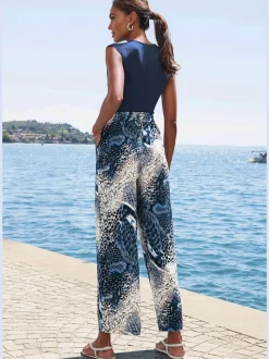Pantalon lien à nouer fixe