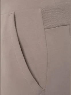 Pantalon molletonné à ceinture élastique avec cordon et poches latérales