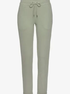 Pantalon molletonné pantalon basique avec petit logo brodé