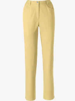 Pantalon à passants et poches devant avec glissière et bouton