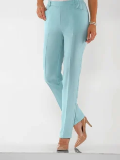 Pantalon plissé ceinture élastique confortable