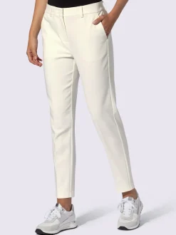 Pantalon plissé plis repassés, effet affinant