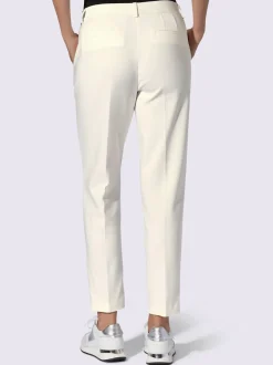 Pantalon plissé plis repassés, effet affinant
