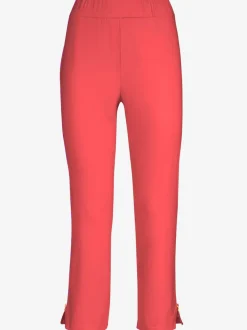Pantalon sept sur huit extensible bengaline et ceinture plate