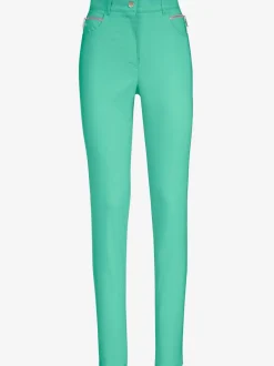 Pantalon slim à ceinture et passants