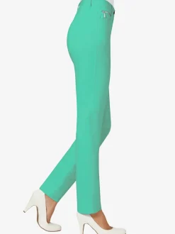 Pantalon slim à ceinture et passants