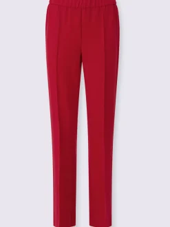 Pantalon tailleur mélange de matières facile d'entretien