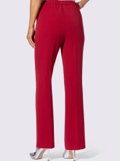 Pantalon tailleur mélange de matières facile d'entretien