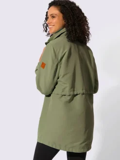 Parka col montant à coulisse