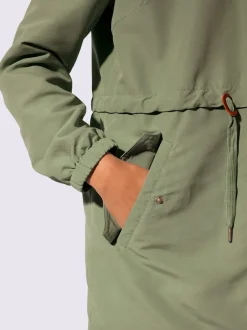 Parka col montant à coulisse