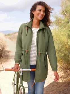 Parka col montant à coulisse