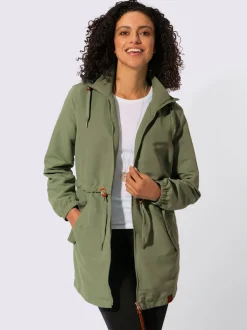 Parka col montant à coulisse