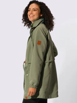 Parka col montant à coulisse