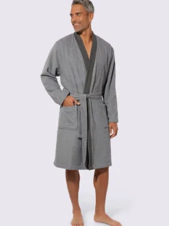 Peignoir pour homme livrée avec la ceinture à nouer