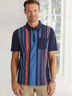 Polo rayures contrastées