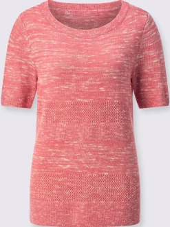 Pull ajouré avec coton