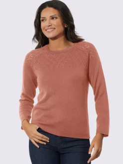 Pull ajouré avec motif ajouré