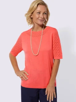 Pull ajouré avec motif ajouré